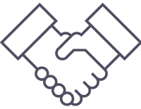 Icône d’une poignée de mains