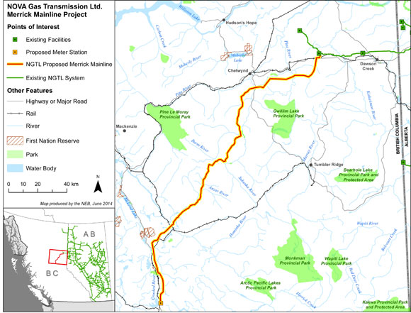 Merric Mainline Project Map
