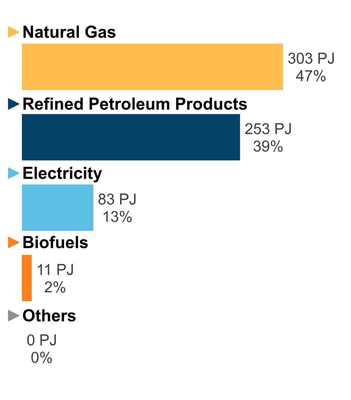 Figure 7: End-Use Demand by Fuel (2020)