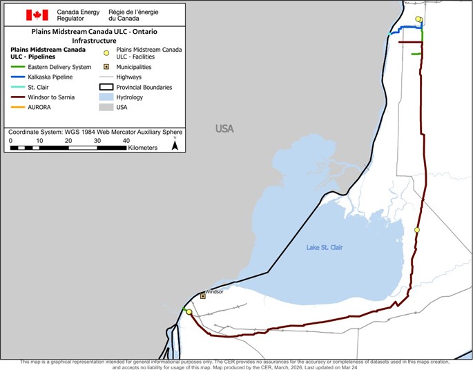 Map of the Auditee’s Infrastructure in Ontario