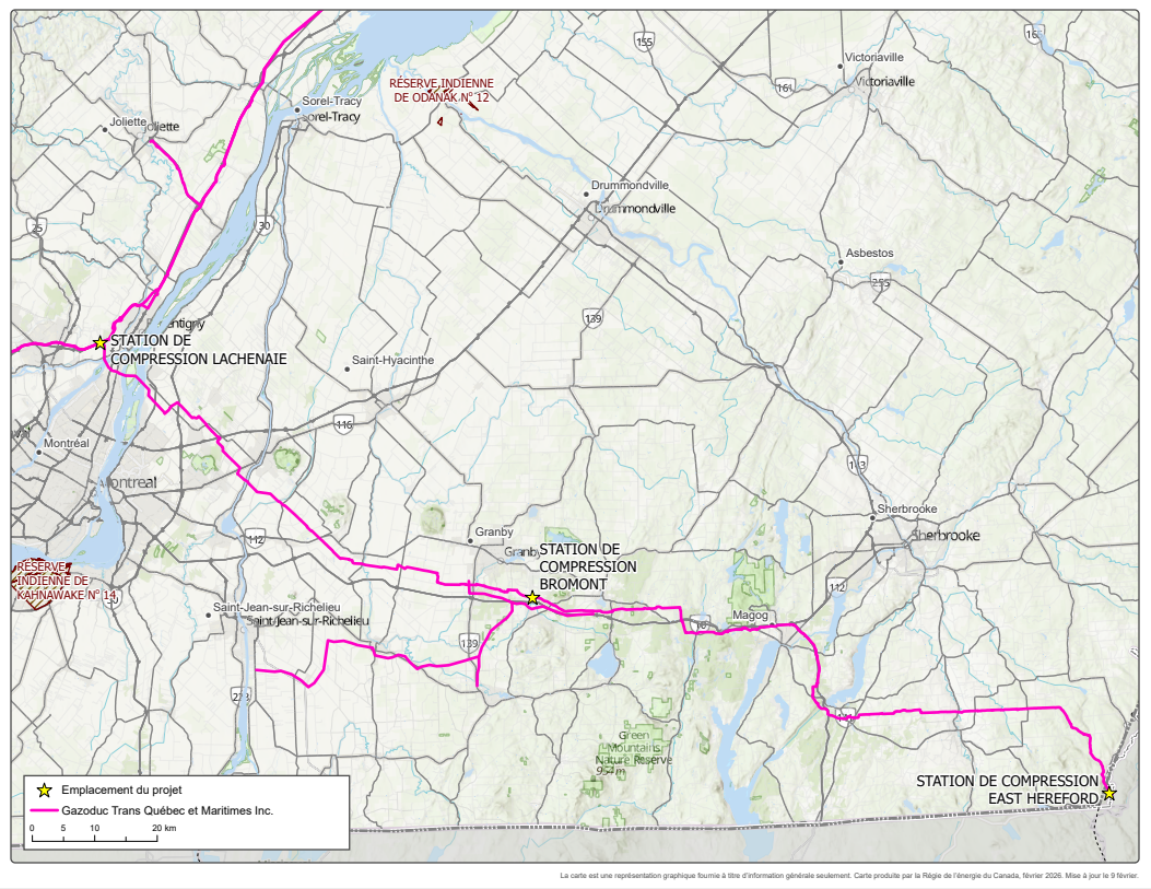 Gazoduc Trans Québec & Maritimes Inc. – Projet d’optimisation BELcarte