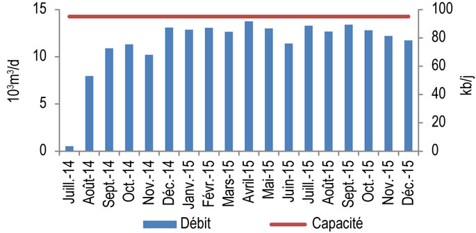 Figure 8.5.1 : Débit et capacité de Cochin