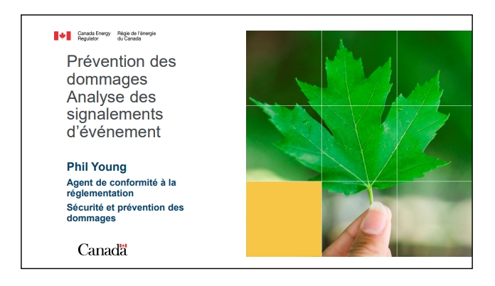 Prévention des dommages Analyse des signalements d’événement